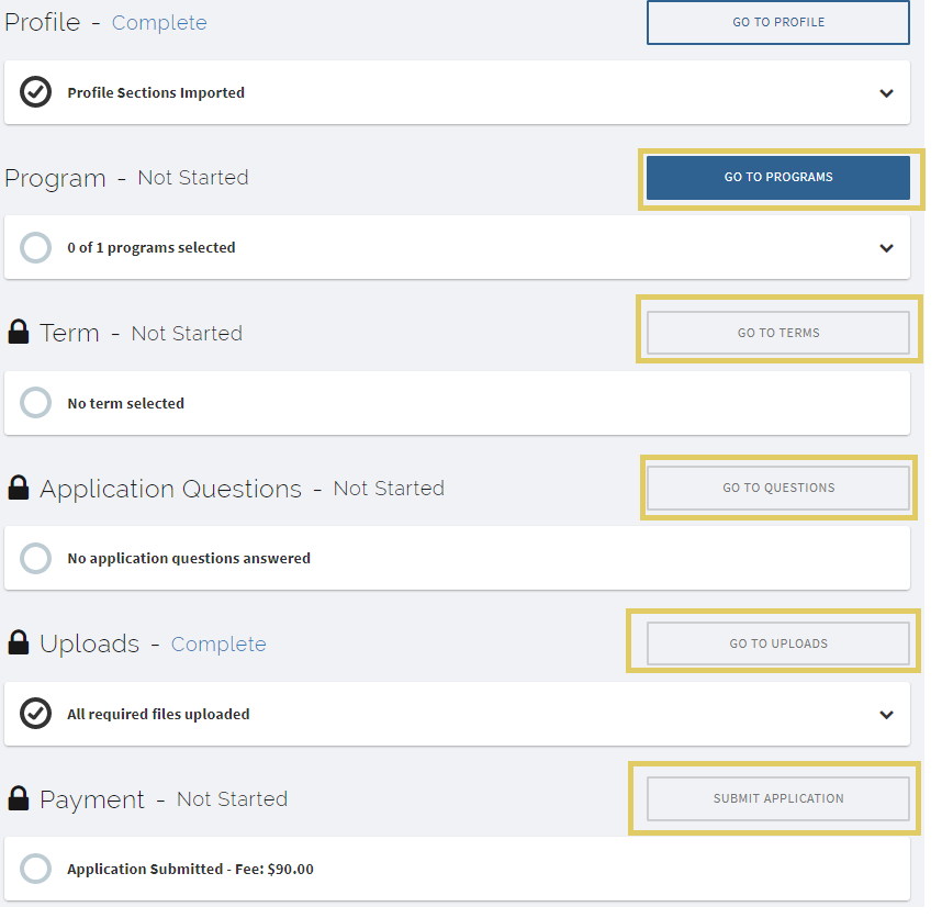 Screenshot of Website